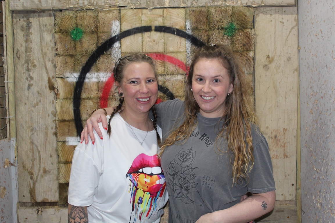 Axe Throwing lane at Rage Out Maidstone, Kent — expert instruction provided